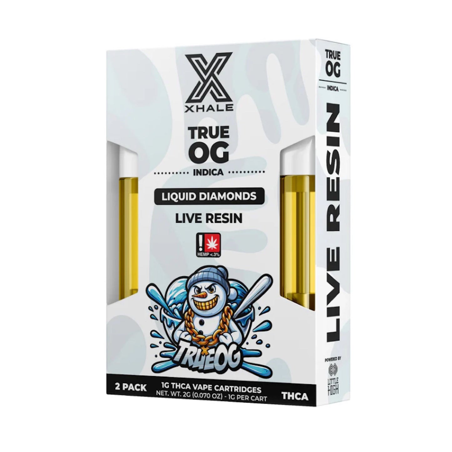 Xhale THC-A Live Resin Cartridge - 2 Pack (2000mg)