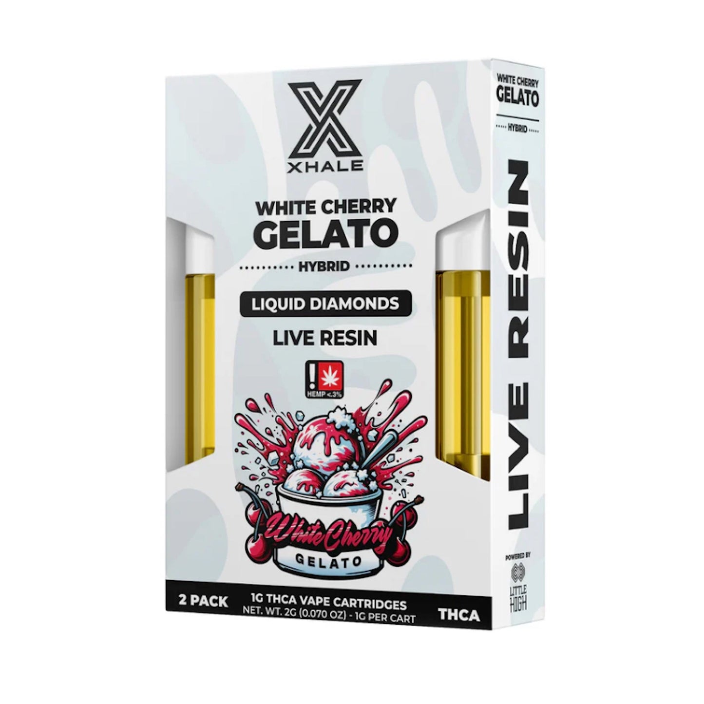 Xhale THC-A Live Resin Cartridge - 2 Pack (2000mg)