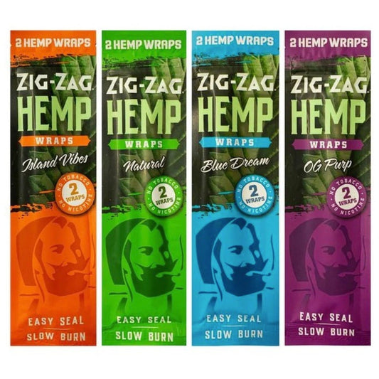 Zig Zag Hemp Wraps - 2 Pack - hqdtechusa