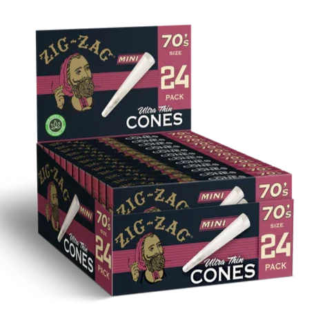 Zig Zag Pre-Rolled 70mm Mini Ultra Thin Cones