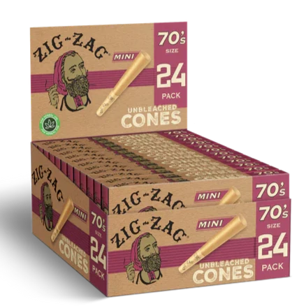 Zig Zag Pre-Rolled 70mm Mini Cones