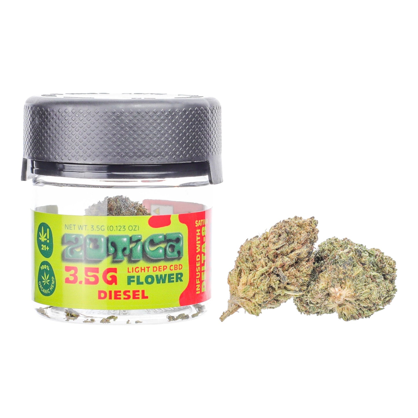 Zotica Delta 8 Sour Diesel Flower - 3.5g