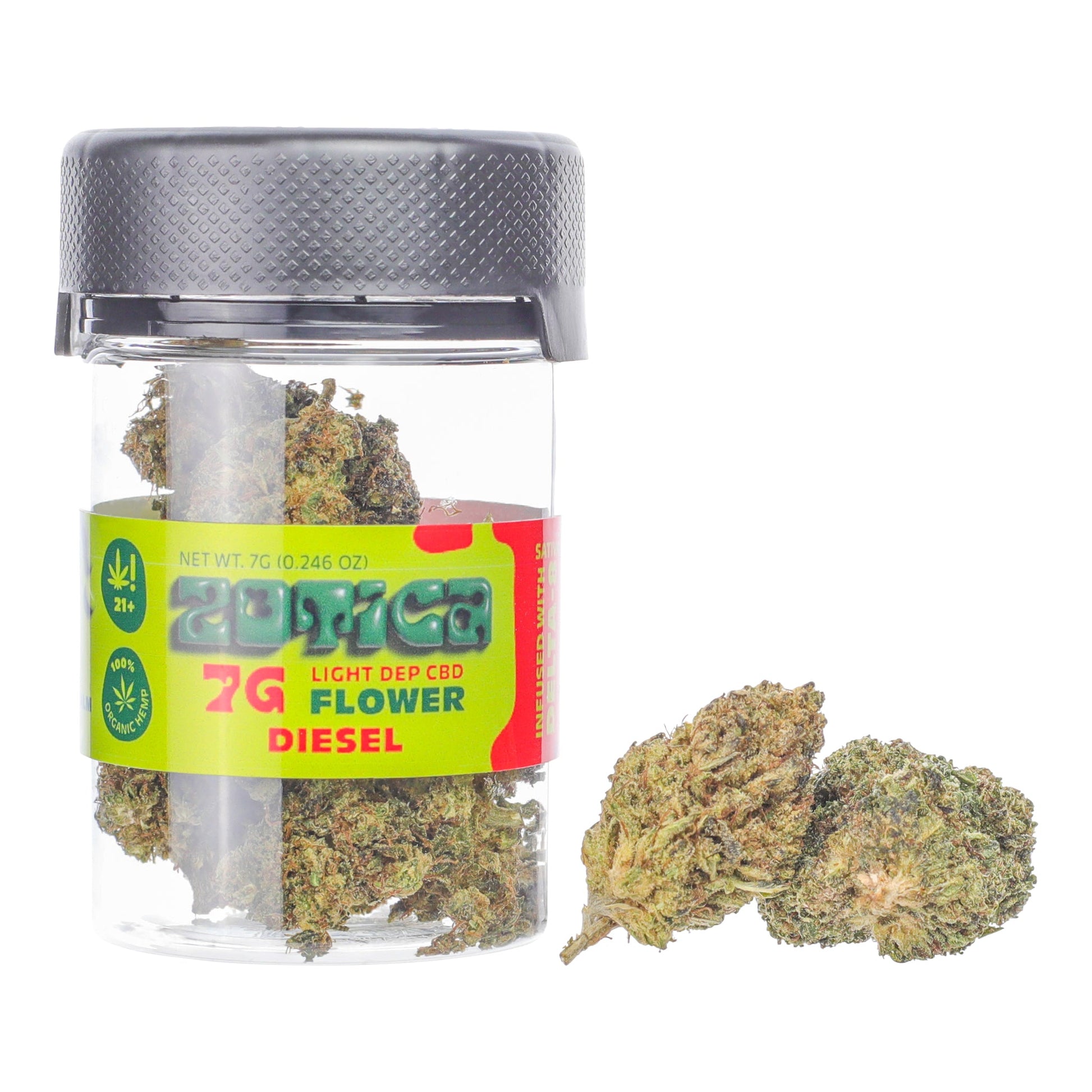 Zotica Delta 8 Sour Diesel Flower - 7g - hqdtechusa