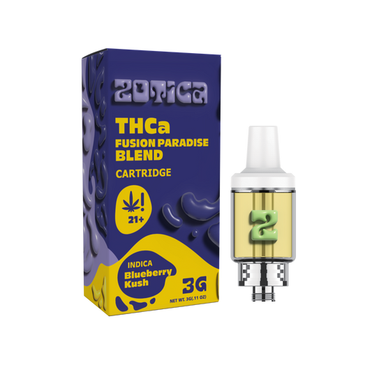 Zotica Paradise Blend Blueberry Kush THC-A Cartridge - 3000mg