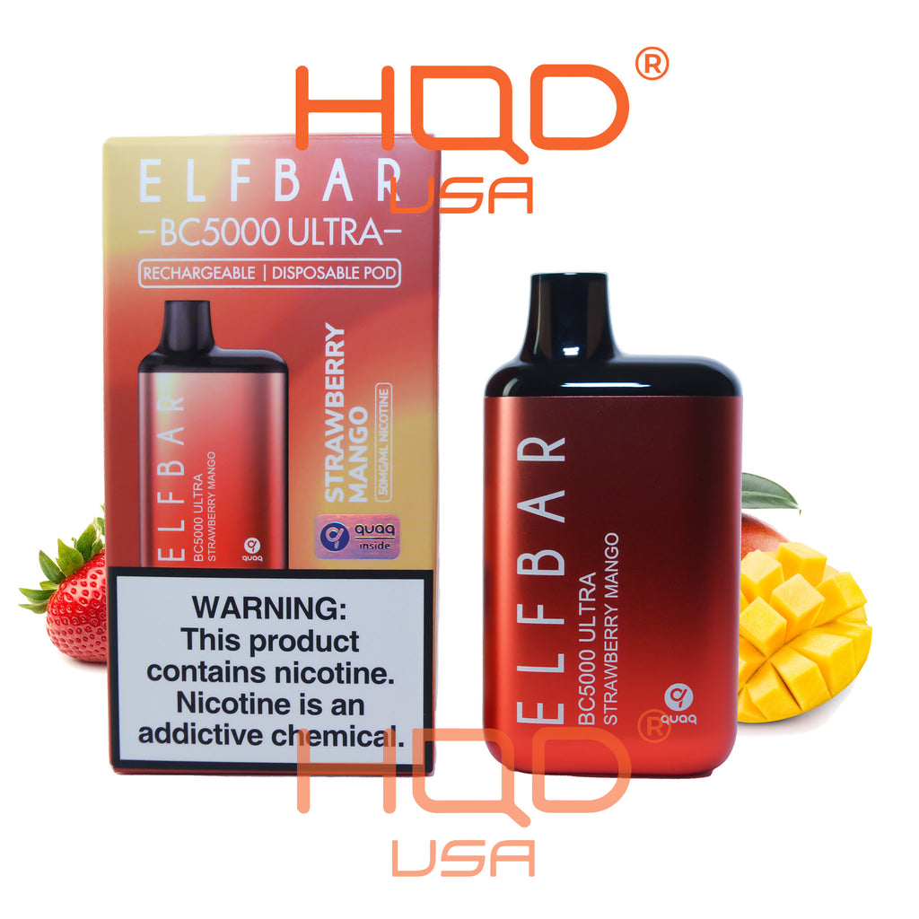 Elf Bar | Ultra BC5000 Disposable Vape Strawberry Mango 5000 Puffs