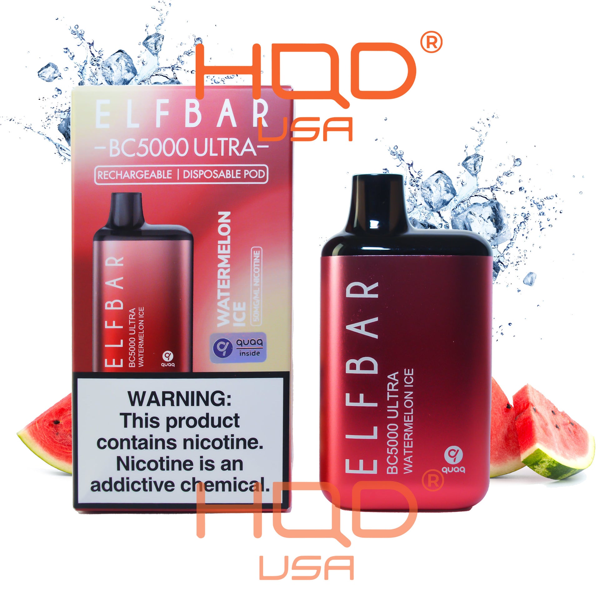 Elf Bar | Ultra BC5000 Disposable Vape Watermelon Ice 5000 Puffs