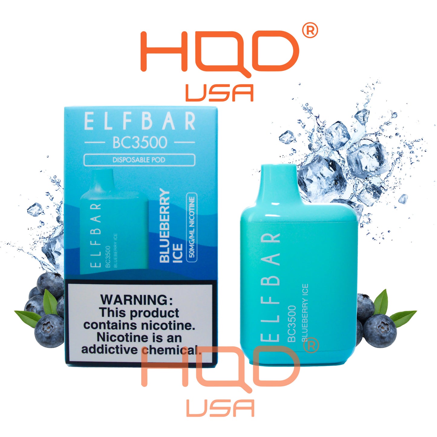 Elf Bar | BC3500 Disposable Vape Blueberry Ice 3500 Puffs