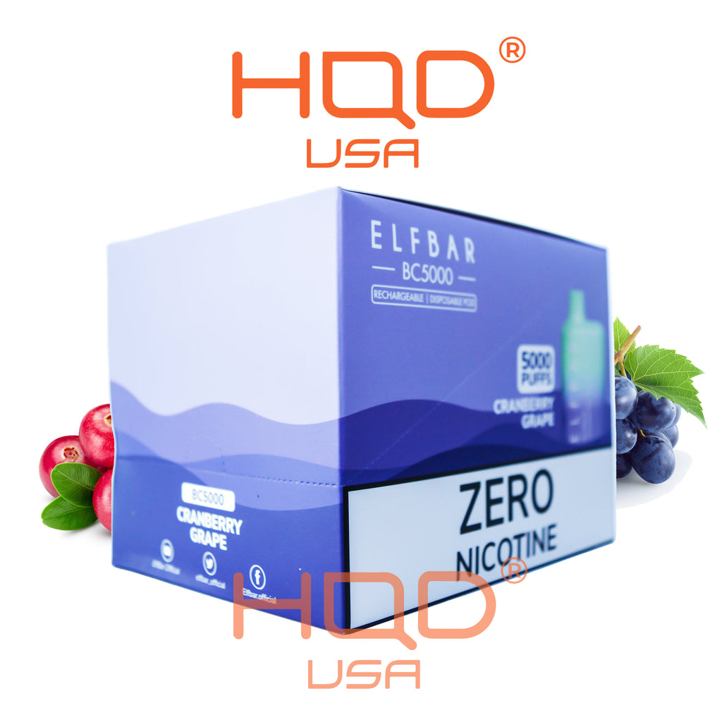 Elf Bar| ZERO brick ( 10 Vapes )  BC5000 Disposable Vape 0% Nicotine - hqdtechusa