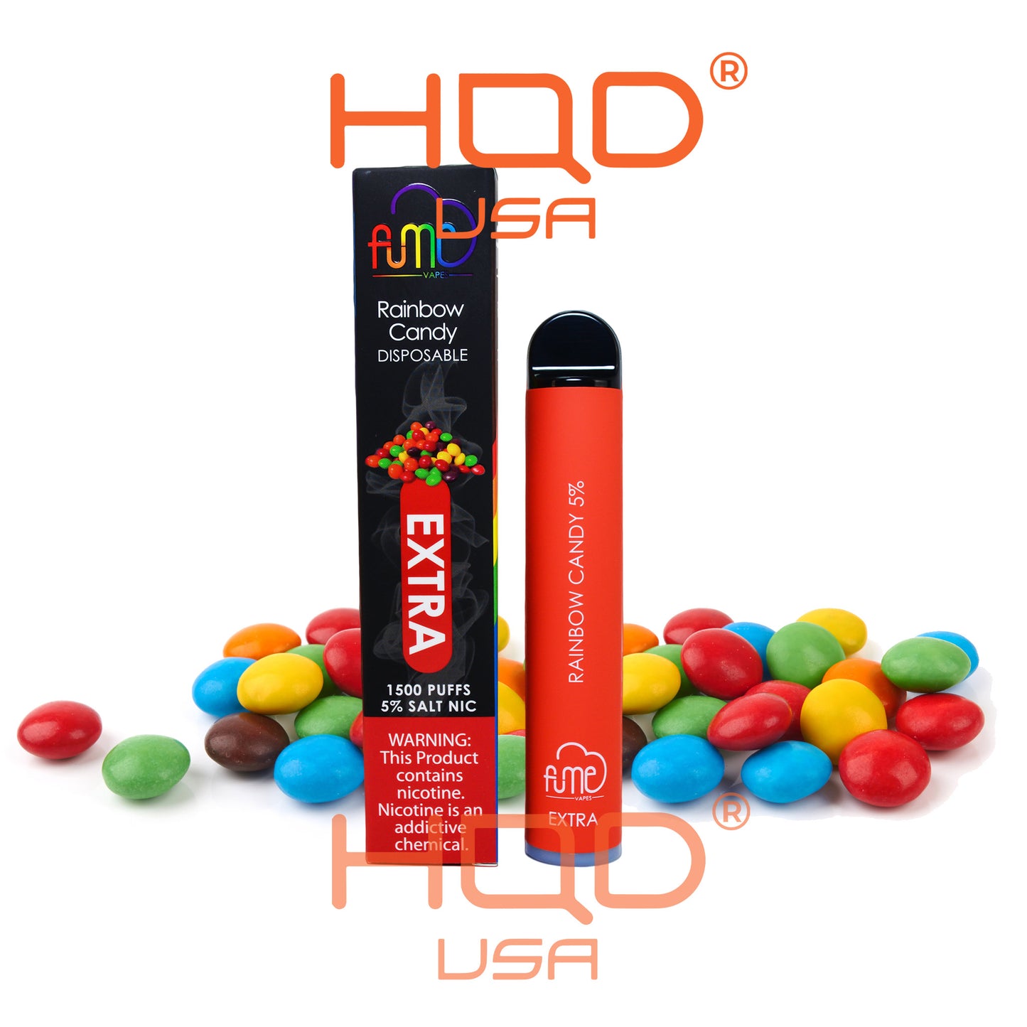 Fume | Extra Disposable Vape Rainbow Candy 1500 Puffs