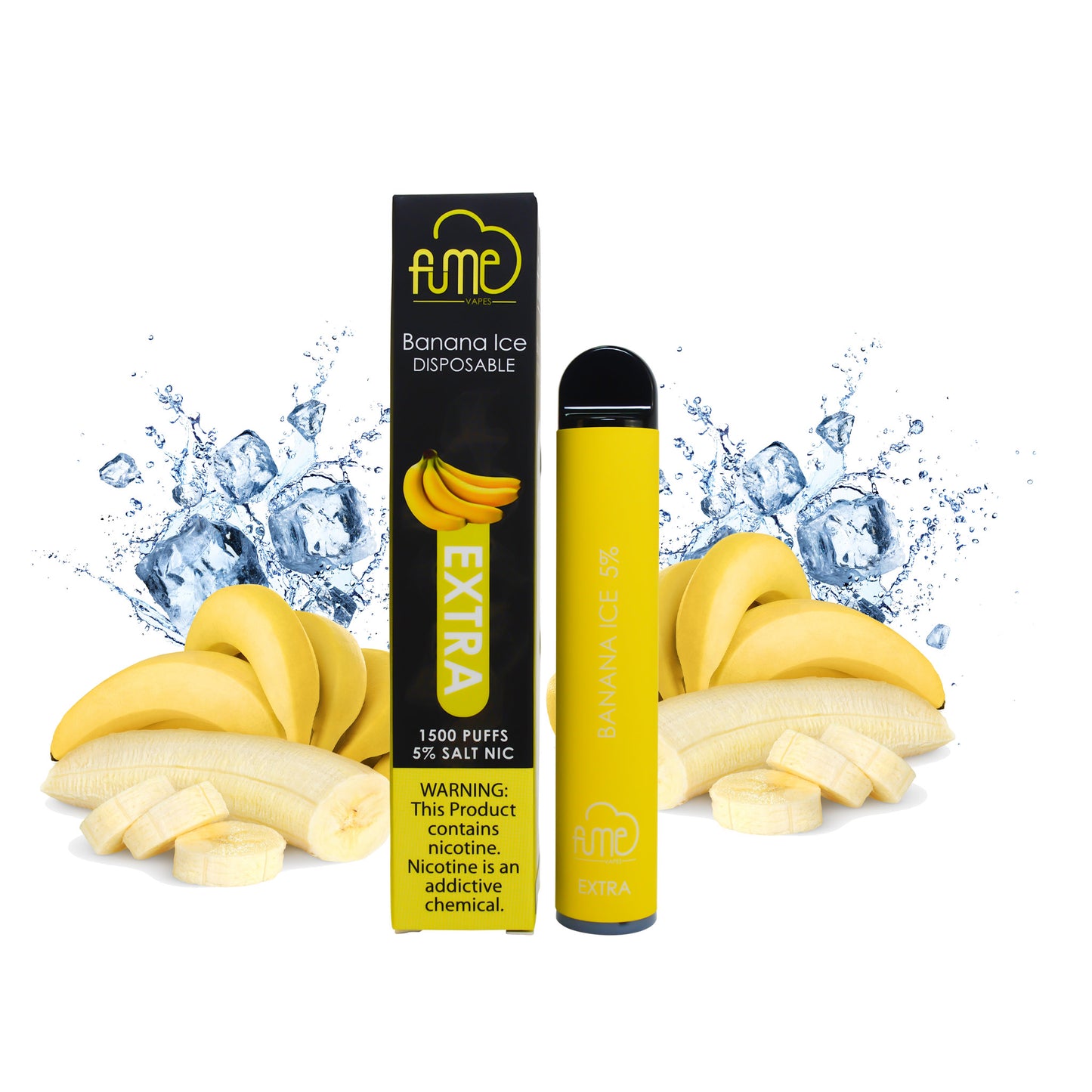 Fume | Extra Disposable Vape Banana Ice 1500 Puffs