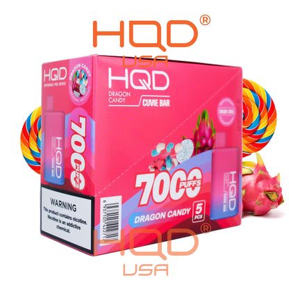 HQD Cuvie Bar 7000 Disposable Vape 5 Pack  HQD Tech USA