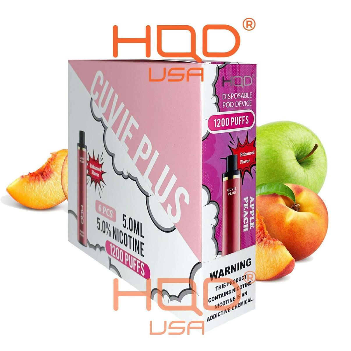 HQD Cuvie Plus Brick 6 pieces - FAST SHIPPING - FULL STOCK  HQD Tech USA