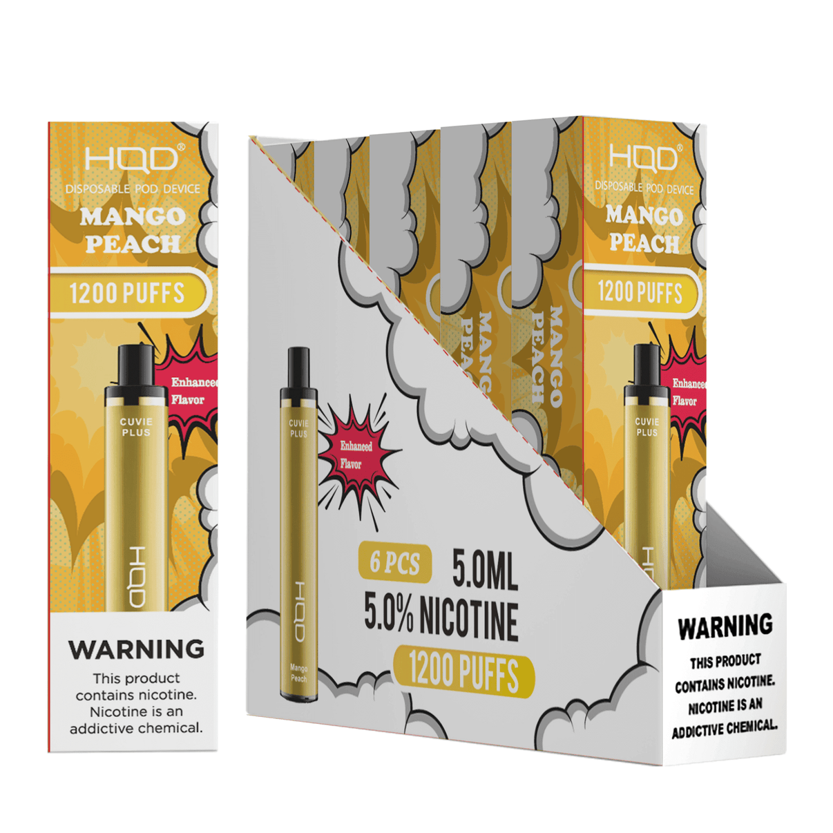 HQD Cuvie Plus (6 pack) | Disposable Vapes | HQD Tech USA