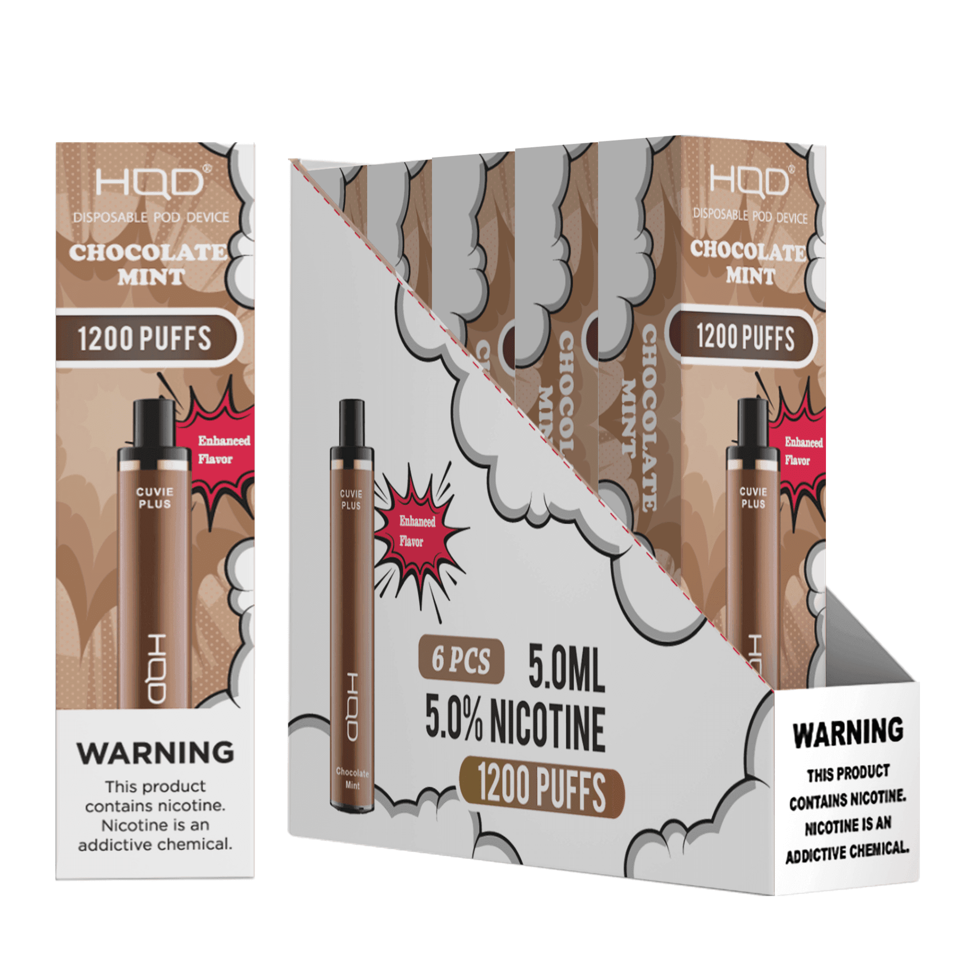 HQD Cuvie Plus (6 pack) | Disposable Vapes | HQD Tech USA