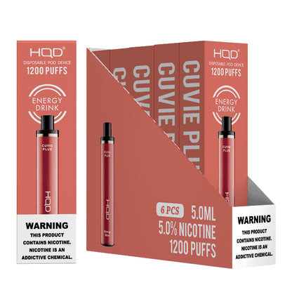 HQD Cuvie Plus (6 pack) | Disposable Vapes | HQD Tech USA