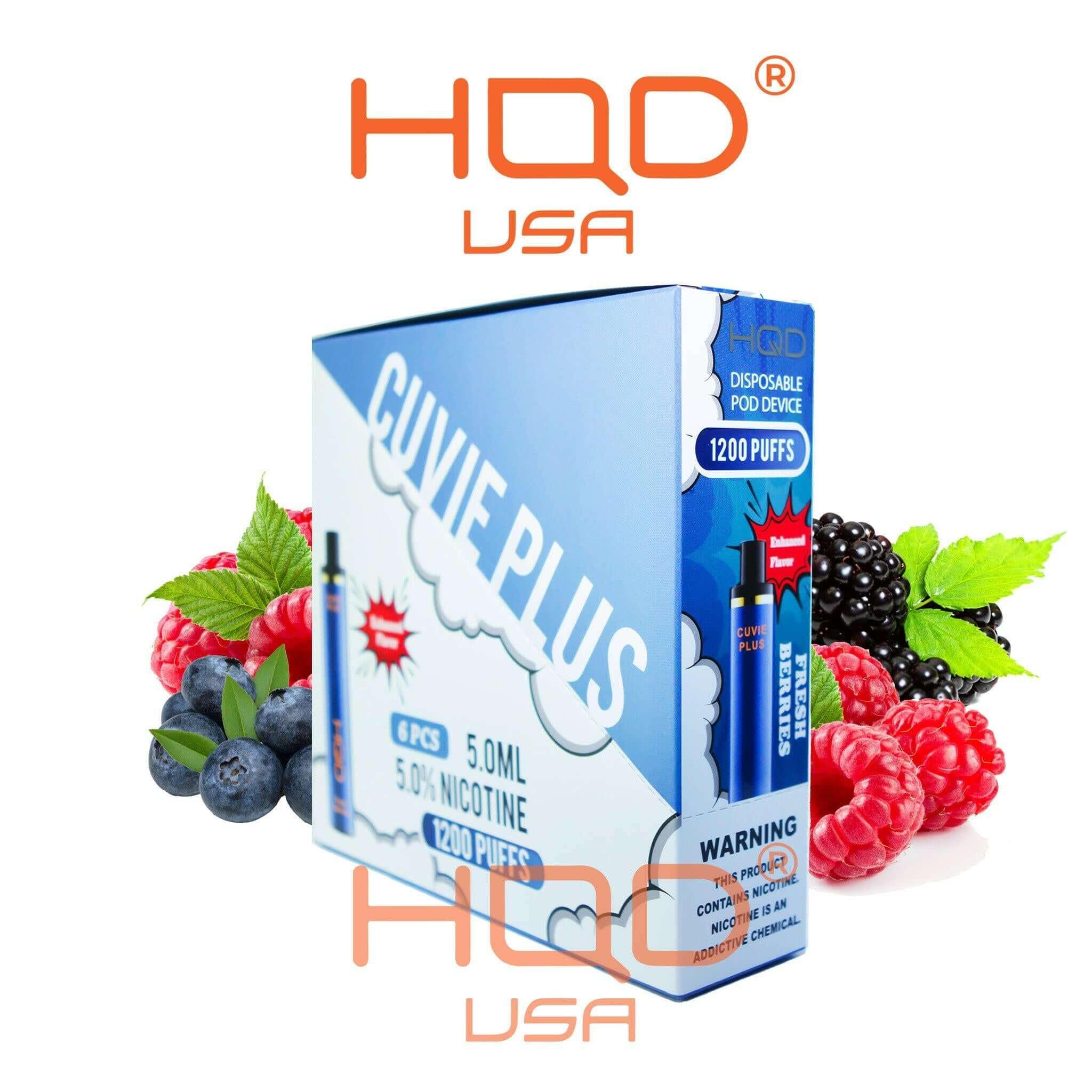 HQD Cuvie Plus (6 pack) | Disposable Vapes | HQD Tech USA