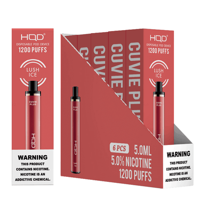 HQD Cuvie Plus (6 pack) | Disposable Vapes | HQD Tech USA