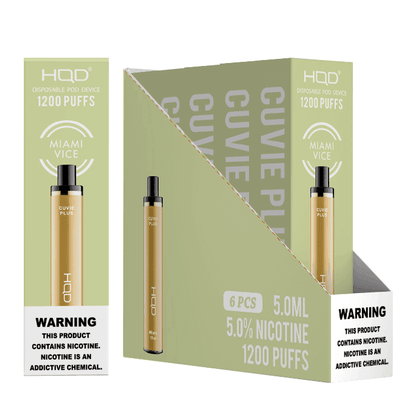 HQD Cuvie Plus (6 pack) | Disposable Vapes | HQD Tech USA