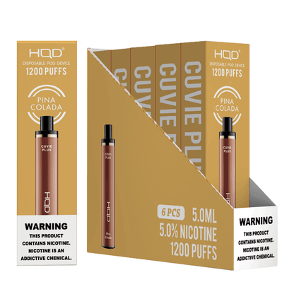 HQD Cuvie Plus (6 pack) | Disposable Vapes | HQD Tech USA