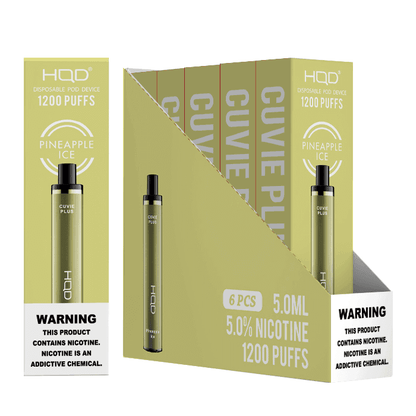 HQD Cuvie Plus (6 pack) | Disposable Vapes | HQD Tech USA