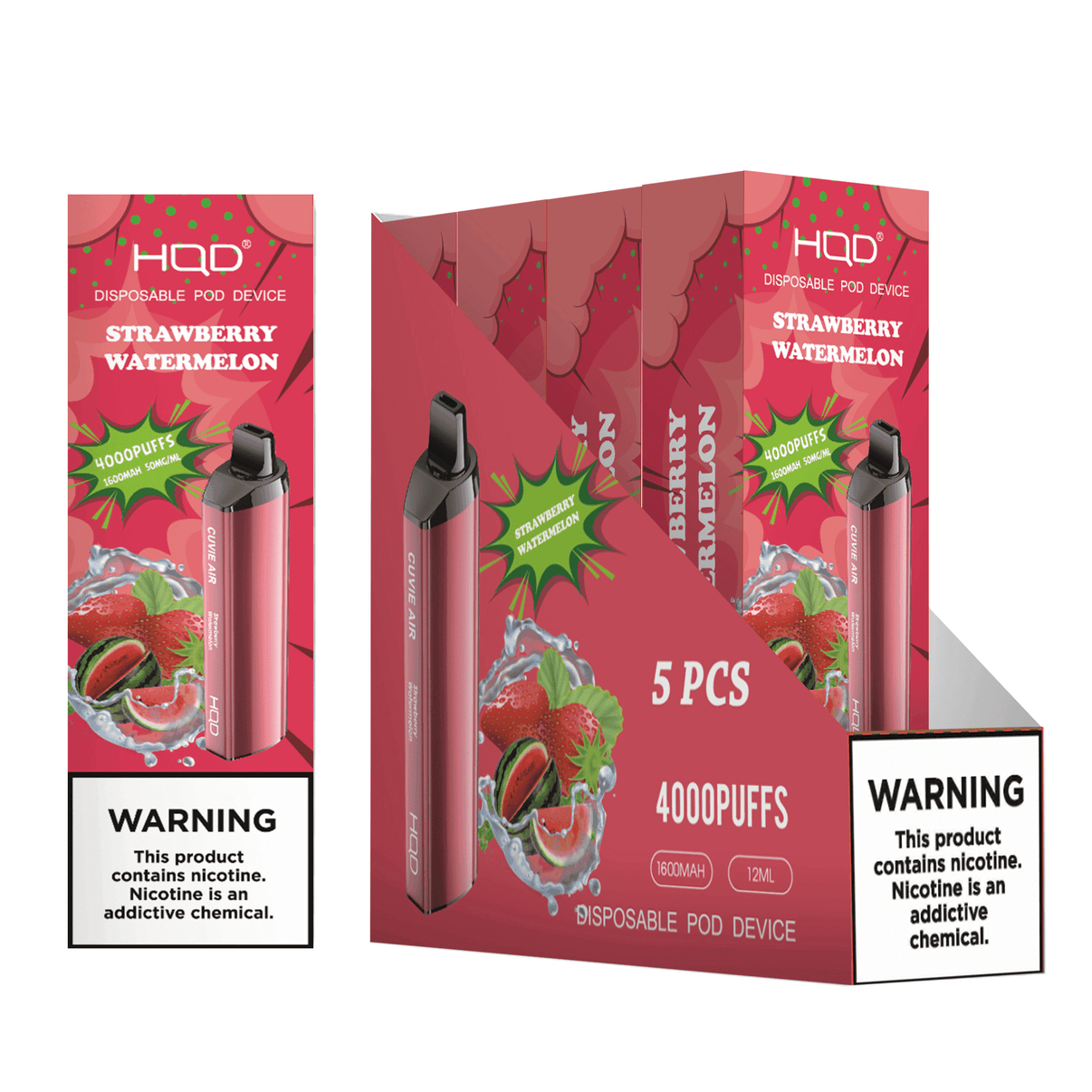 HQD | Cuvie Air (5 Pack) | Disposable Vapes | HQD Tech USA