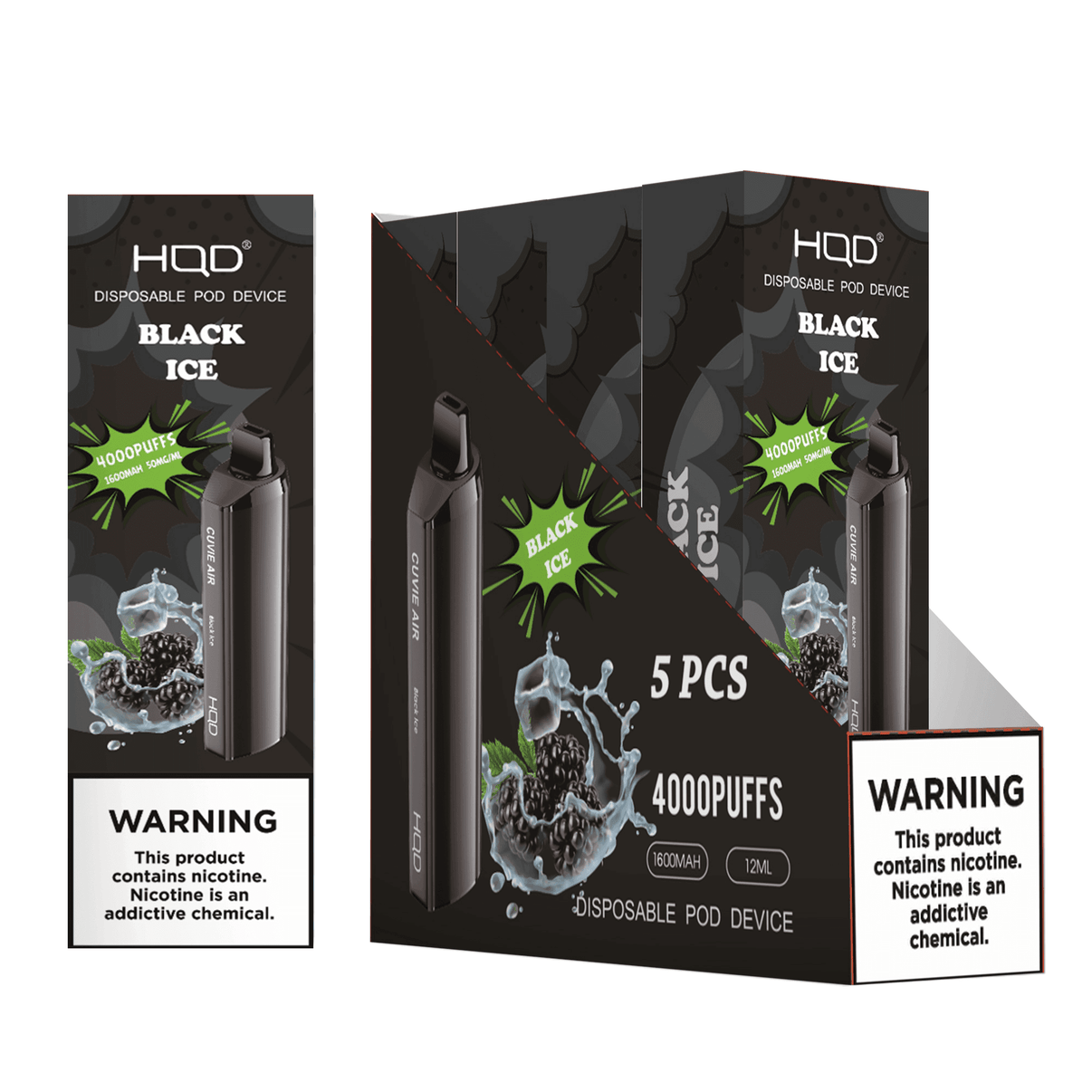 HQD | Cuvie Air (5-Pack) | Disposable Vapes | HQD Tech USA