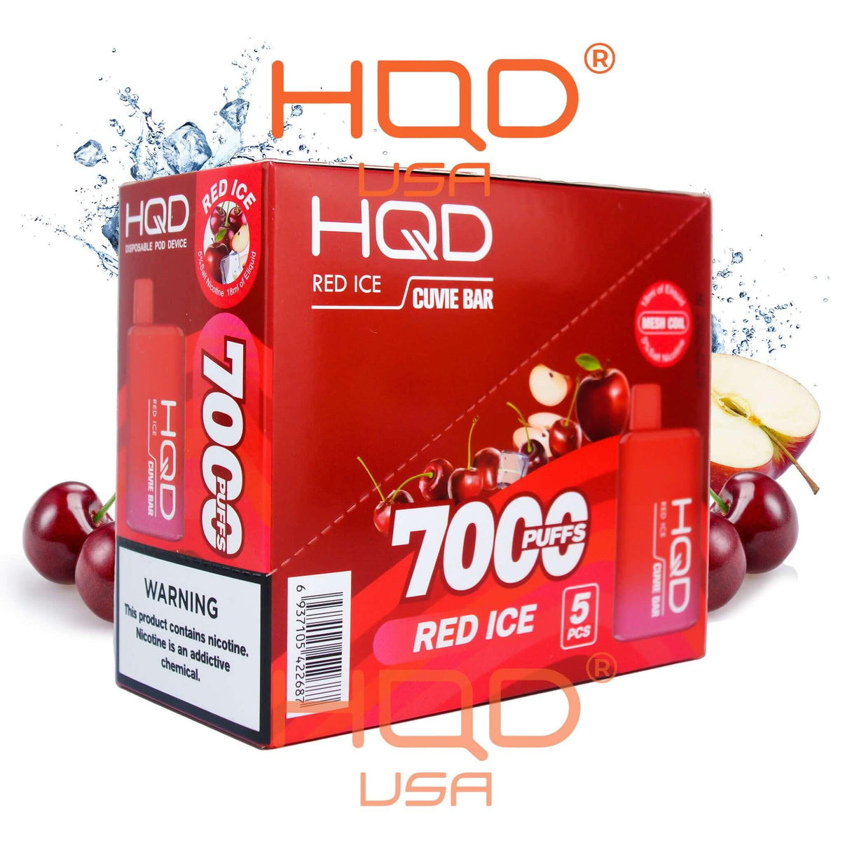 HQD | Cuvie Bar (5-Pack) | Disposable Vapes | HQD Tech USA