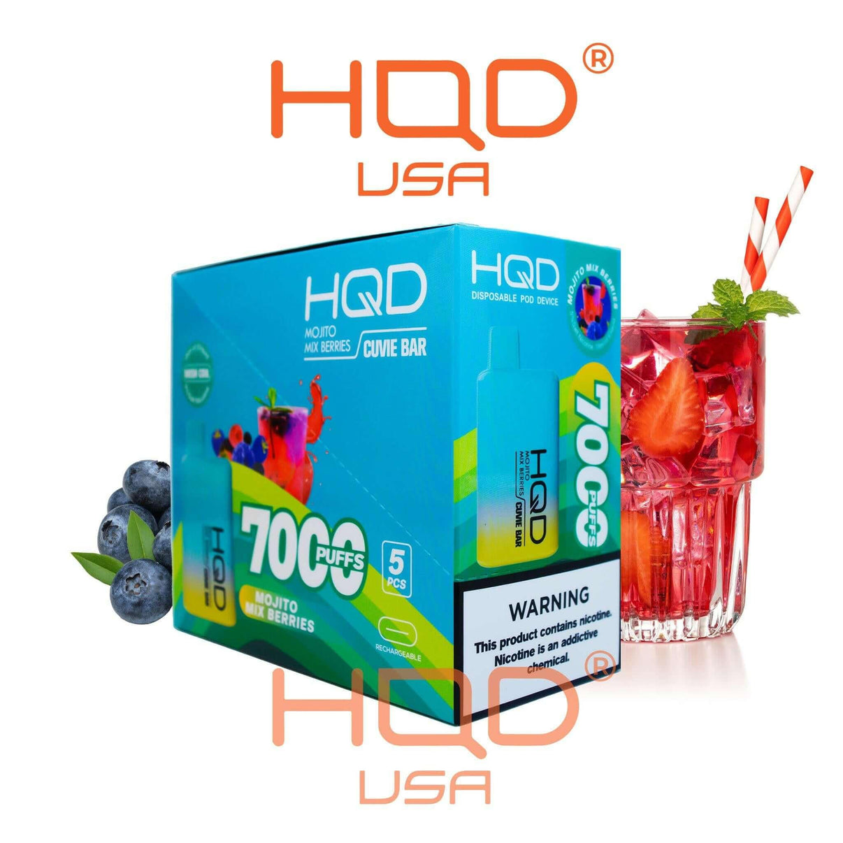 HQD | Cuvie Bar (5-Pack) | Disposable Vapes | HQD Tech USA