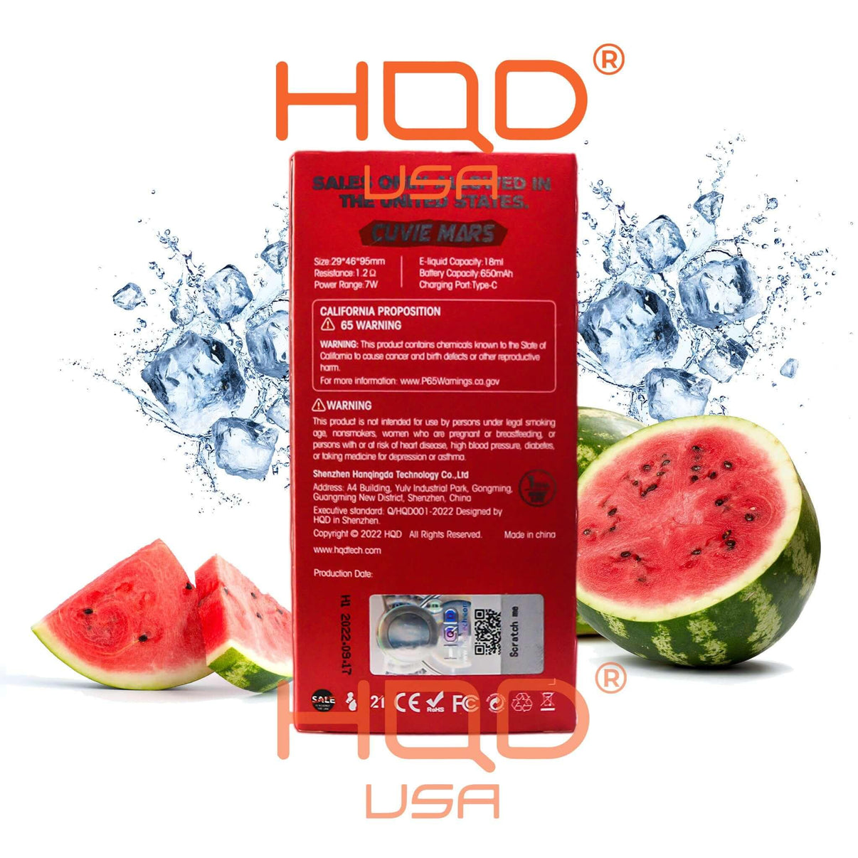 HQD Cuvie Mars 8000 Disposable Vape 5 Pck HQD Tech USA HQD Cuvie Mars 8000 Disposable Vape 5 Pck HQD Tech USA