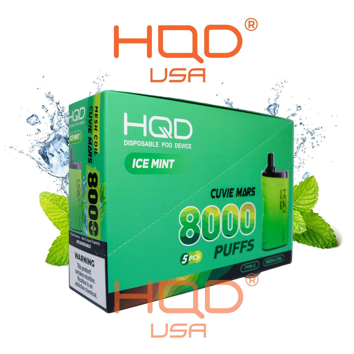HQD Cuvie Mars 8000 Disposable Vape 5 Pck HQD Tech USA HQD Cuvie Mars 8000 Disposable Vape 5 Pck HQD Tech USA