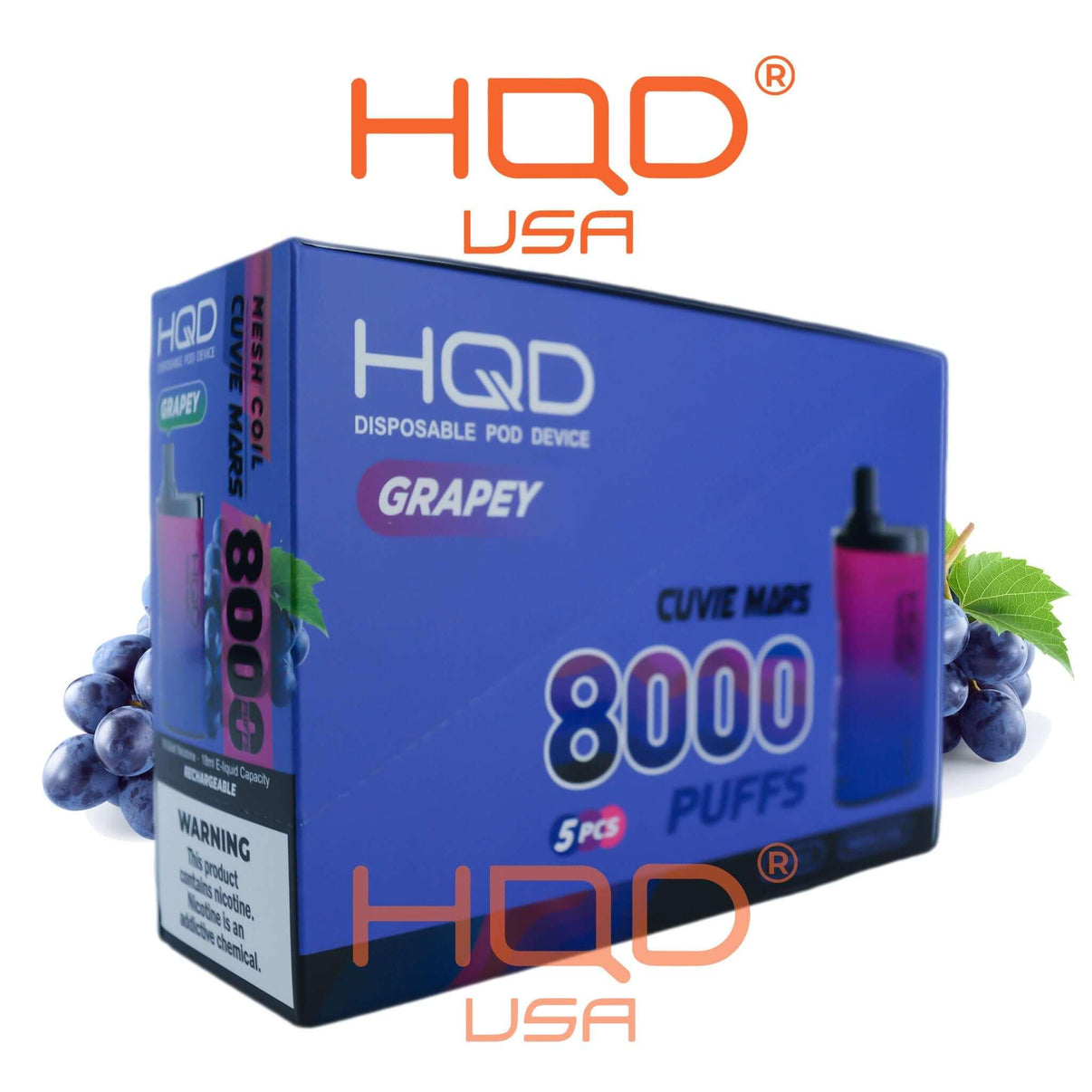 HQD | Cuvie Mars (5-Pack) | Disposable Vapes | HQD Tech USA