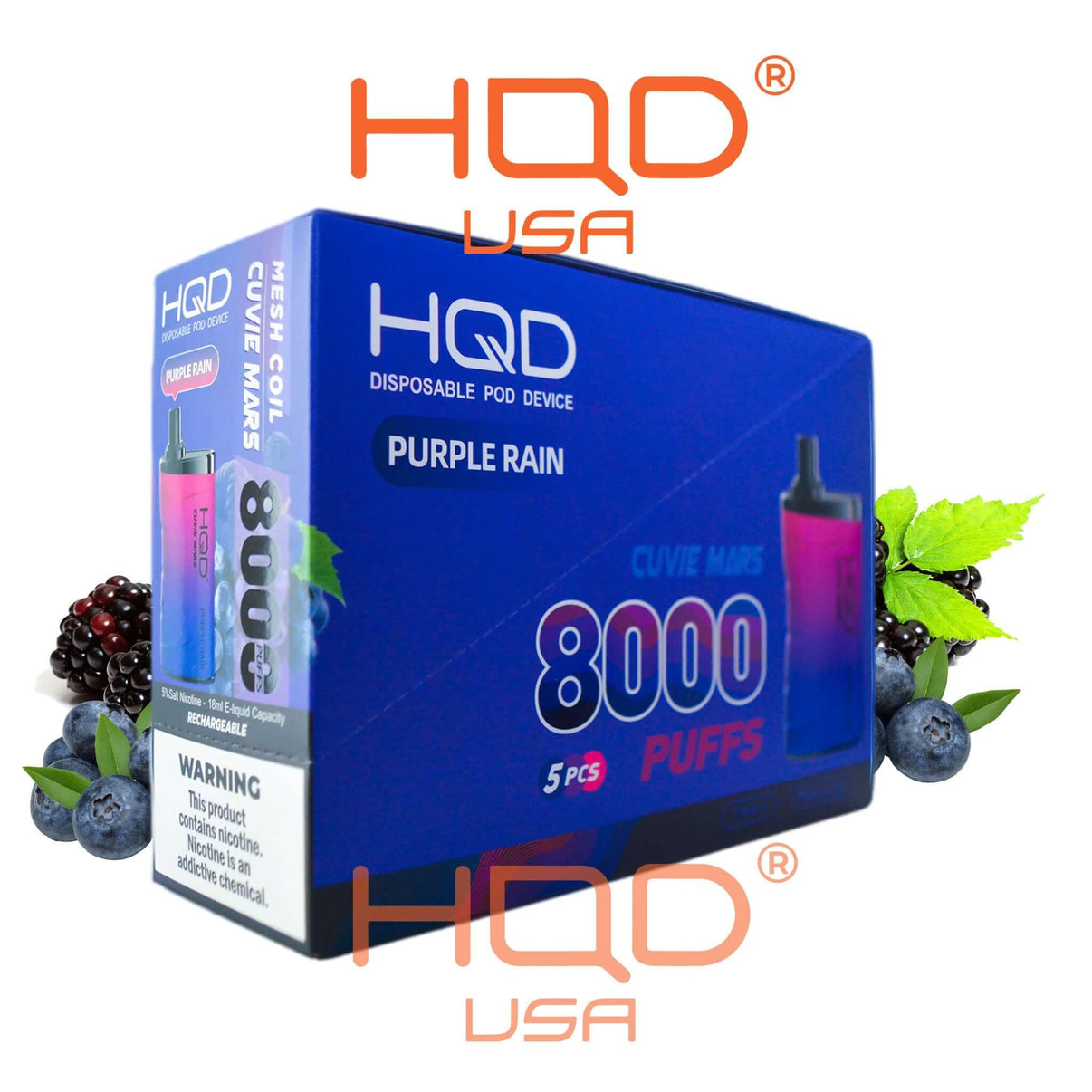 HQD | Cuvie Mars (5-Pack) | Disposable Vapes | HQD Tech USA