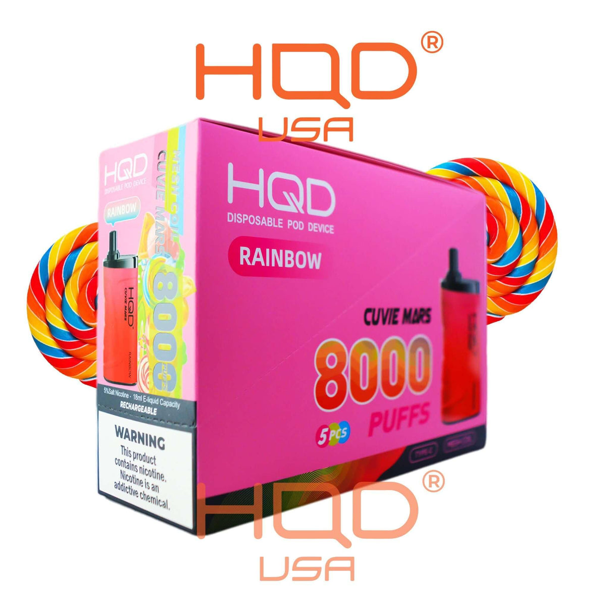 HQD | Cuvie Mars (5-Pack) | Disposable Vapes | HQD Tech USA