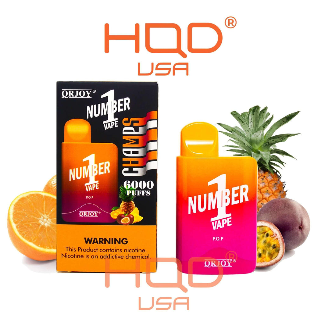 QRJOY CHAMPS Number 1 Disposable Vape 6000 | Disposable Vapes | HQD Tech USA