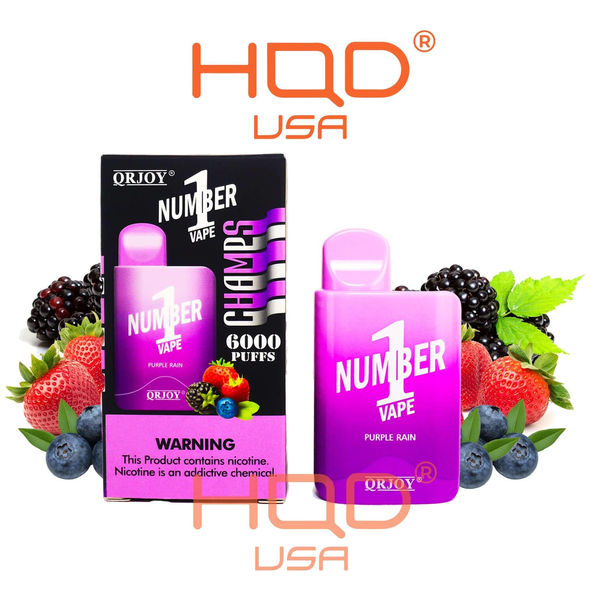 QRJOY CHAMPS Number 1 Disposable Vape 6000 | Disposable Vapes | HQD Tech USA