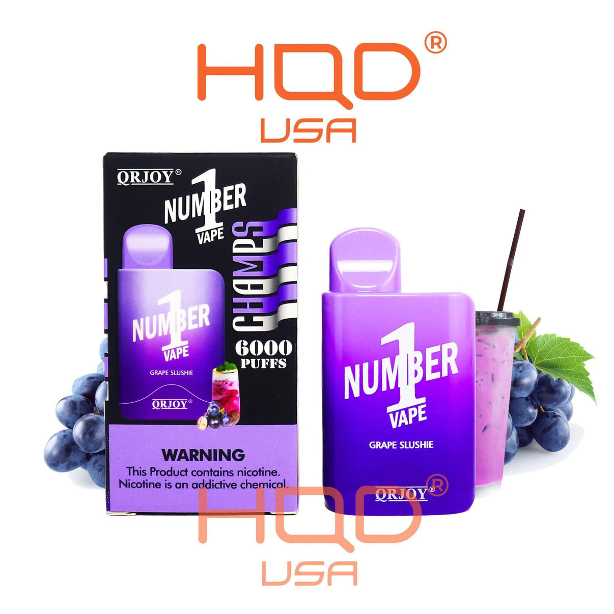 QRJOY CHAMPS Number 1 6000 Disposable Vape HQD Tech USA QRJOY CHAMPS Number 1 6000 Disposable Vape HQD Tech USA
