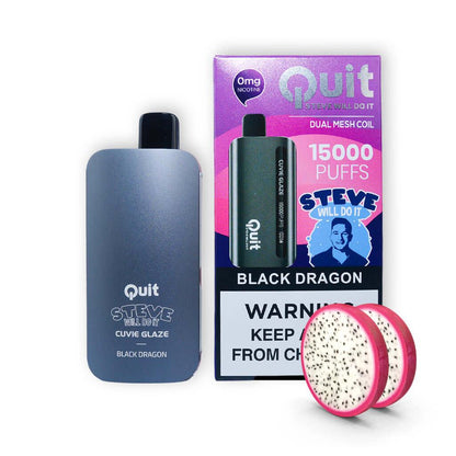 Quit Steve Will Do It - Cuvie Glaze Zero Nicotine Vape 15000 | Disposable Vapes | HQD Tech USA